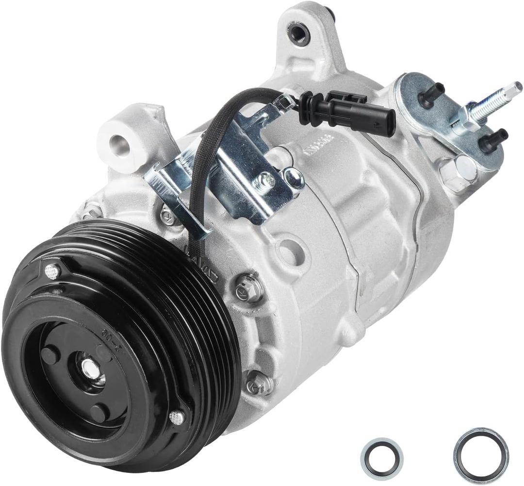 Air Condition A/C Compressor with Clutch for Cadillac Escalade 6.2L 2015-2020, for GMC Sierra Yukon XL 2015-2019, Silverado 1500 6.2L 5.3L 4.3L 2014-2019, Suburban/Tahoe 5.3L 2015-2020 Air Condition A/C Compressor with Clutch for Cadillac Escalade 6.2L 2015-2020, for GMC Sierra Yukon XL 2015-2019, Silverado 1500 6.2L 5.3L 4.3L 2014-2019, Suburban/Tahoe 5.3L 2015-2020