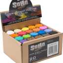 Soho Urban Artist Jumbo Sidewalk Chalk Pastels, Street Soft for Pavement, Sidewalks, Concrete, or Brick, Oil Pastels with Rich Pigment, Smooth, Durable, 20 Unique Assorted Colors, Pack of 1