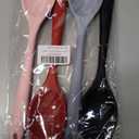 Cooking Spoon 2Pcs 10.8'' Large Serving Spoons Black Heat Resistant Silicone Spoon, Non-Stick Mixing Kitchen Spoons, Premium Silicone Kitchen Utensils for Stirring, Baking & Mixing, Dishwasher Safe