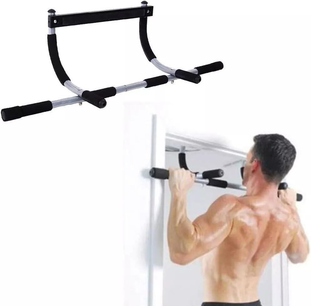 Upgrade Pull Up Bar for Doorway - Max Capacity 330 lbs, Portable Upper Body Workout Bar for Strength Training