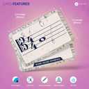 Briston Music Theory Flash Cards Set  140 Music Note & Symbol Learning Cards for Teen & Adult Students, Treble Bass Alto Tenor Clef, Time & Key Signature Study Aid