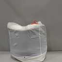 Orthopedic Cat Couch Bed for Indoor Cats, Cute Pet Sofa with Supportive Egg Foam, Fluffy Faux Fur Removable Washable Cover and Non-Slip Bottom, Ivory White