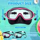 Kids Swim Goggles with Nose Cover Swimming Mask with Ear Plugs UV No Leaking Anti Fog Pool Goggles for Boy Girl 4-10