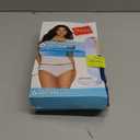 Hanes Women's Pure Comfort Hipster Underwear, Organic Cotton, 6-Pack Assorted 5, Medium 