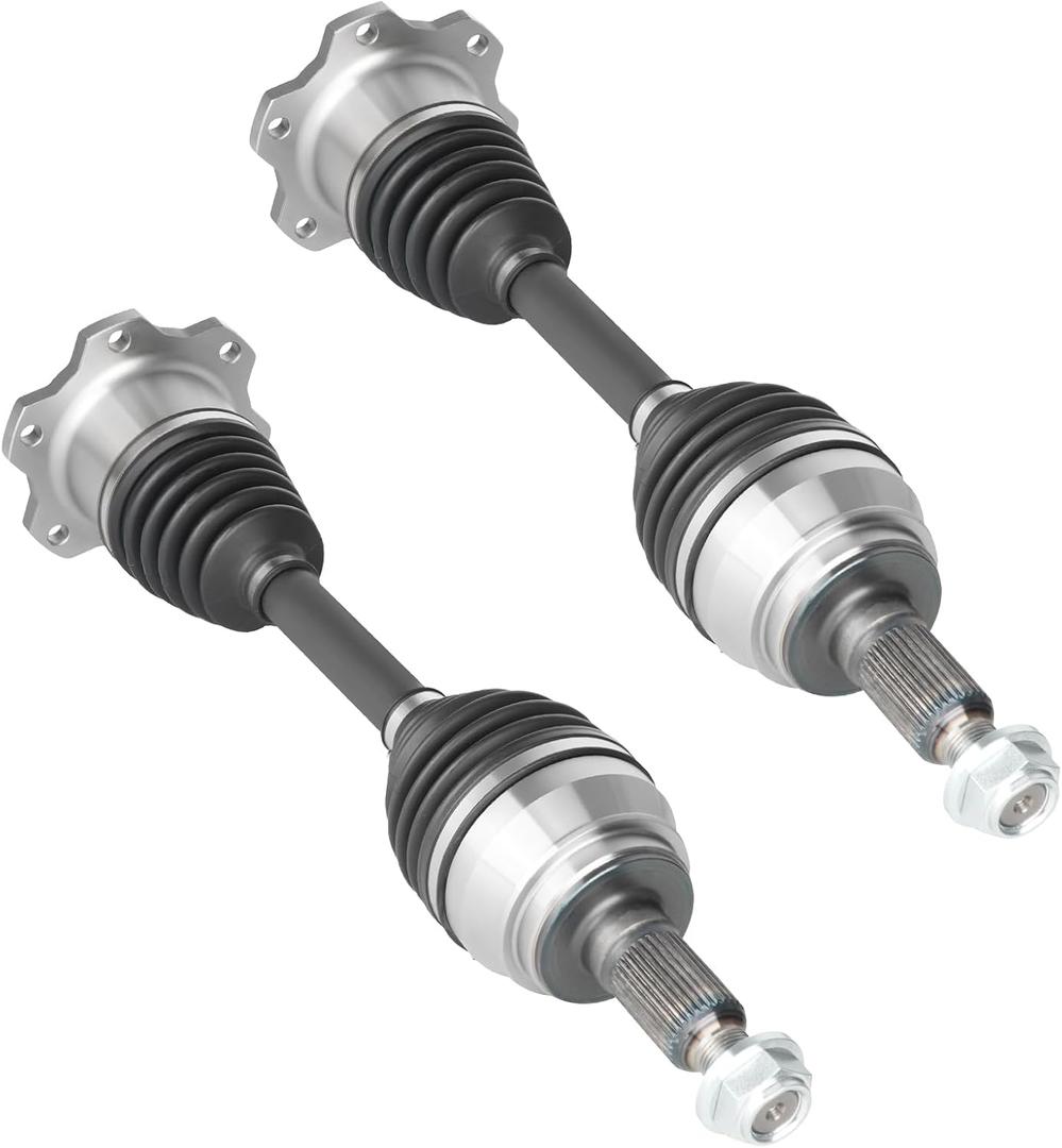 NEW Front CV Axle Shaft Assembly 2PCS fits for Chevrolet K1500 GMC K1500 1988-1999, Silverado 1500, Tahoe, Sierra 1500, Yukon 99-06, for Cadillac Escalade, Driver & Passenger side (Left and Right)