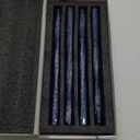 Navy Spiral Taper Candles Candlestick Spiral Taper Candles Unscented Christmas Party Gift Winter Holiday Dinner Table Decorations,12 inch,Set of 4,G