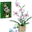 Icons Orchid Flowers Building Set, Exquisite Orchid Bonsai for Adult- Compatible with Lego Flowers, Ideal for Mothers Day Display (1192pcs)
