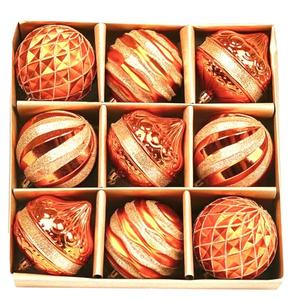 Dohance Christmas Ornaments Set 9ct Christmas Tree Decoration Ornament Balls Decor Baubles for Xmas Trees Decor Holiday Party Wedding Decoration Set of 2
