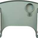 Sigo Green Walker Tray for Rolling Folding Walker, Tray Table with Cup Holder for Standard Walkers Seniors, Detachable Non Slip TV Accessories Basket Holding Plate Cups Clip On Small Bag Carrier