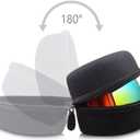 Big Large Hard Sports Glasses Case, SKI Snowboard Snow Goggles Box, Sports Glasses Storage Holder