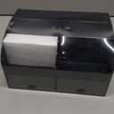 Desk Organizer with 6 Compartments and 2 Drawers, Plastic Makeup Organizer, Pen Holder for Desktop Storage, Desk Organization for School, Home, Office Supplies (Black)