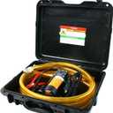 12V Fuel Transfer Pump Moves 120 Gallons of Gas or Diesel Per Hour. With Car Cigarette Lighter Plug, Battery Clip and Upgraded Carrying Case, for UTVs, Vehicles, Boats, Equipment.(80W)