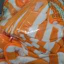 18 Pcs Orange Cabana Stripe Family Towels Set with Hanging Loop-6 Bath Sheets,6 Hand Towels,6 Washcloths Ultra Soft Bathroom Towel Highly Absorbent Quick Dry Shower Towel for Beach Chair,Spa,Gym,Hotel