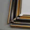 Golden State Art,13x19 Ornate Picture Frame with White Mat for 11x17 Photo or Display 13 x 19 Prints without Mat Color Black Gold(Plexiglass Front)