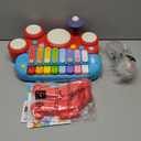 Baby Musical Toys, 3 in 1 Piano Keyboard Xylophone Drum Set for 1 Year Old Girls Toys, Learning Toys for Toddlers 1-3, Baby Piano 18 Months - 1 2 3 4 Year Old Girl Toys Toddler