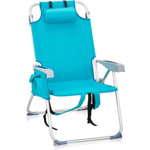 Beach Chair, Heightened Folding Portable Camping Chair