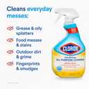 Clorox Disinfecting All-Purpose Cleaner 32 Oz and Bathroom Cleaner, Household Essentials, 30 Oz, Pack of 3
