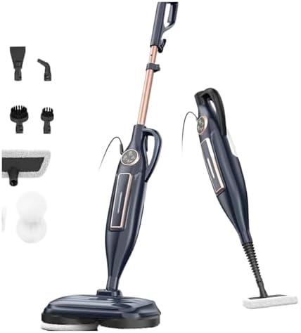 Compatible With INSE VM6 Scrubbing Steam Mop,10-in-1 Lightweight Spin Mop With Rotating Mop Pads, 3 Steam Modes & LED Headlights For Hard Floor Tile(Black)