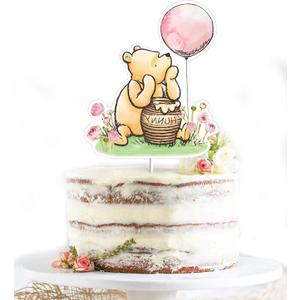 Classic The Pooh Cake Topper For Girls Baby Shower Winnie Bee Birthday Party Decorations Cute Centerpieces