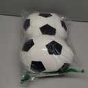 2 Pack Plush Soccer Ball Pillow Stuffed Toy Soccer Ball Soft Plush Soccerball Sports Throw Pillows for Home Room Bedroom Sofa Decoration Sport Theme Birthday Party Supplies