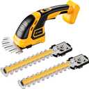 Hedge Trimmer Cordless Compatible with DEWALT 20V MAX Battery (No Battery), Electric Hedge Trimmer Cordless Grass Trimmer, Bush Trimmer Grass Shears Handheld for Yard, Garden, Lawn