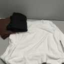 3 Pack Women's Plus Size Cotton Shirts, Scoop Neck Long Sleeve Casual Tops Form Fitting Knitted T-Shirts Blouses, XXL