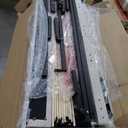 Full Size Linen Bed Frame, Upholstered Platform Bed Frame with Adjustable Headboard, Wooden Slats Support, No Box Spring Needed, Easy Assembly, Beige 