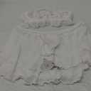 Avidlove Sexy Lingerie for Women Naughty Lace Bralette and Mini Skirt 3 Piece Lingerie Outfits Set (Small, White)