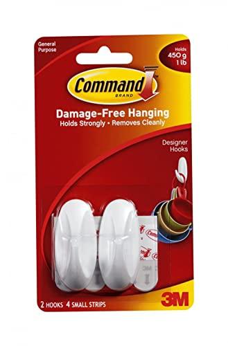3M 17082ES 2-Ct. Small Designer Hook - Quantity 6