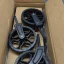 Collapsible Wagon Cart with Wheels Foldable - Folding Utility Heavy Duty Wagons Carts for Grocery Sports Garden Shopping Camping Wheelbarrows (Black, 120L)