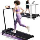 Portable Foldable Walking Pad with Handle Bar and Adjustable Incline, Under Desk Walking Pads Treadmill with Incline and Handles, 3.5HP Folding Electric Treadmills for Home Small, 0.6-7.6MPH, 350LBS