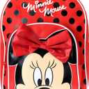 Disney Minnie Mouse Girls Minnie Mouse Backpack With Bow (One Size, Red)