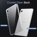 JETech Clear Case for Samsung Galaxy Tab A9 8.7-Inch, Anti-Yellowing Transparent Shockproof Slim Tablet Cover with Hard PC Back and Soft TPU Bumper (Clear)