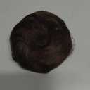 BARSDAR Human Hair Bun - Black Brown Real Hair Bun Extensions - Natural Bun Hairpiece for Women - Scrunchie Updo Daily (1 Count (Pack of 1))