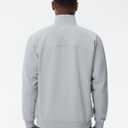 THE GYM PEOPLE Men's Half Zip Fleece Pullover Sweatshirts Midweight Mock Neck Workout Sweat Tops (Gray, S)