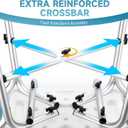 Shower Chair for Inside Shower, 600 lbs Heavy Duty Shower Chair for Elderly and Disabled, Height Adjustable Shower Chair with Arms and Back, Bath Chairs for Seniors, Adults, Handicap