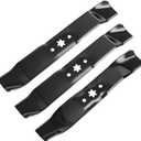942-04125 & 942-04124 Mower Blade Set for 46" Deck Mower, Replacement Blades Compatible with Cub Ca det i1046 LT1045 LT1046 Toro MTD Troy Bilt Lawn Mower, Replace 742-04124 742-04125, 3 Blades