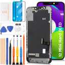 OLED Screen Replacement for iPhone 12 Mini 5.4" Display Assembly Touch Digitizer Compatible with A2399 A2176 A2398 A2400 with Repair Tools[Hard OLED,Not TFT]