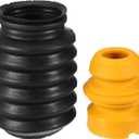 No.31331094749/31336771352 Suspension Strut Bumper Bump Stop with Dust Cover for BMW 1 Series M 2011 / Inner/Durable Rubber / 1 Set Yellow