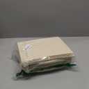 Criusia Closet Organizers and Storage, 4 Pack Linen Closet Baskets with Mesh Window for Organization, Foldable Closet Organizer for Clothing, Towels, Toys, Nursery, Books, Shelves, Beige