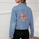 6 x 10pcs Jesus Iron On Decals Heat Transfer Patches for Clothing T-Shirts Backpack Faith Vinyl Stickers Design Heat Press Decal DIY Decoration Applique