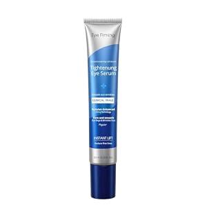 Instant Under Eye Tightening Serum – Firming Eye Lift Formula for Bags, Puffiness, Wrinkles & Dark Circles | Advanced Polysaccharide Eye Serum for Mature Skin – 20 mL (Unscented)