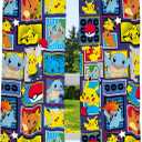 Franco Kids Room Window Curtains Drapes Set, 82 x 63 in, Pokemon (Multicolour)