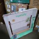 Ingenuity The Stairway+ 46W Series, 32"-48" Wide, 32.5" Tall, Baby Gate for Stairs, Dog Gate Indoor with Door for Banister to Banister Installation - White Metal
