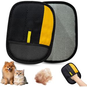 5Pack 1 Pcs Electrostatic Pet Hair Remover GloveReusable Cats Dogs Hair Removal Gloves for Furniture Bed Sheets Couch Clothes Carpet Car Seat