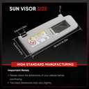 5GG857551 5GG857552 Left Right Car Front Sun Visor Compatible with VW Golf CC Jetta (Right)
