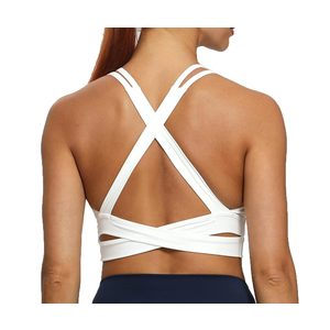 Aoxjox Women's Workout Sports Bras Fitness Trainning Infinity Gym Bra Yoga Crop Tank, XS, Pack of 4
