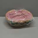 2 PCS Natural Wicker Basket with Double Handles and Washable Gingham Liner, Small Hand Woven Gifts Basket Empty for Easter, Picnics, Gifts, Home Decor, Candy Fruit Storage, 13 x 9 x 4.7 Inch