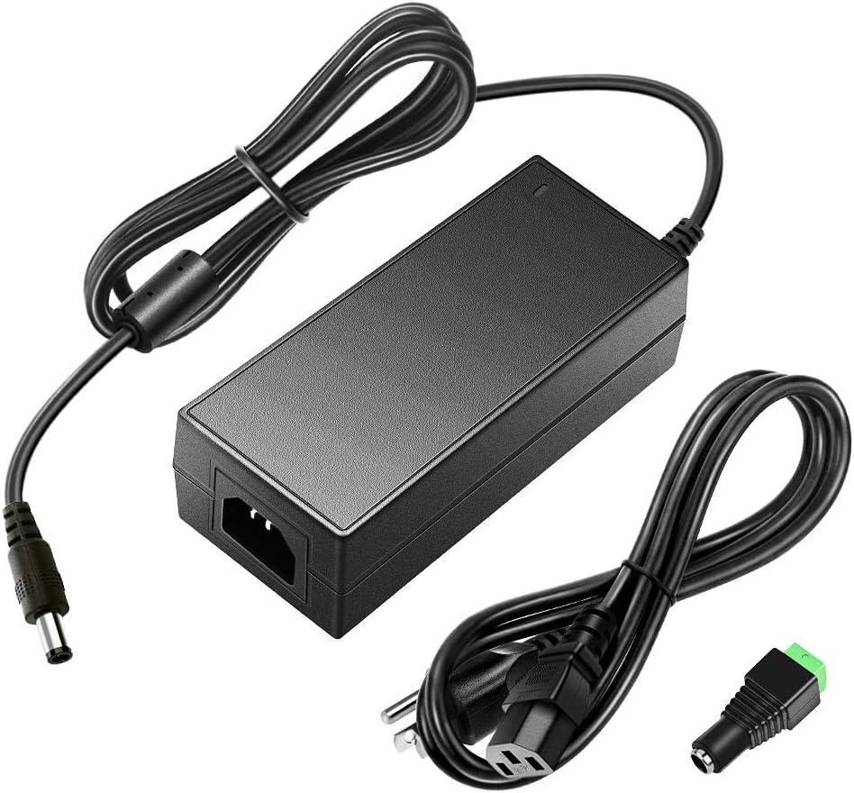 SHNITPWR 24V 3A DC Power Supply Adapter AC 100V~240V to DC 24 Volt 3 Amp 72W Converter Transformer 5.5x2.5mm Plug for 5050 3528 LED Strip Light 3D Printer LED Driver CCTV Security System LCD Monitor