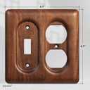 Decorative Outlet and Light Switch Covers Solid North American Walnut Plug Plate and Single Toggle Wall Plates for Rustic Contemporary Interiors